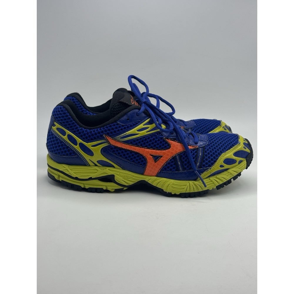 Mizuno Men's Wave Ascend 7 Trail Running Shoe Blue Orange Green Size 10
